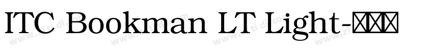 ITC Bookman LT Light字体转换